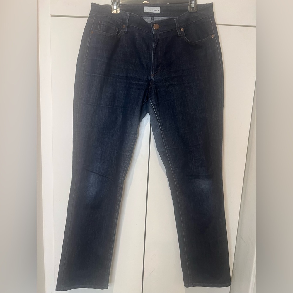 LOFT Blue Straight Leg Jeans Classic Fit / women/ size 31/12